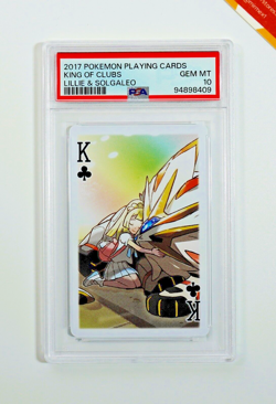 Pokemon PSA 10 Lillie & Solgaleo King of Clubs Playing Cards 2017 Japanese - Image 1