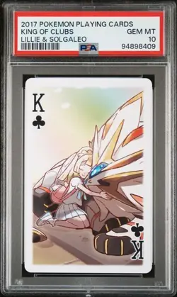 Pokemon PSA 10 Lillie & Solgaleo King of Clubs Playing Cards 2017 Japanese - Image 2