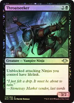 Throatseeker FOIL Modern Horizons NM Black Uncommon MAGIC MTG CARD ABUGames - Image 1