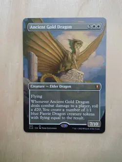 Ancient Gold Dragon (Borderless) Commander Legends: Battle for Baldur's Gate... - Image 1