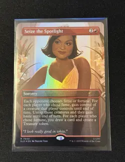 MTG Seize The Spotlight 7044 Foil Dwight's Destiny Secret Lair The Office - Image 1
