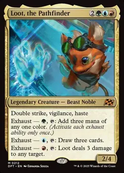 1x Loot, the Pathfinder - Foil NM Eng MTG - Aetherdrift - Image 1