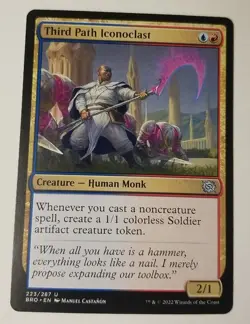 MTG 1x Third Path Iconoclast, NM, The Brothers' War, Pioneer Modern Commander - Image 1