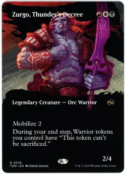 Zurgo, Thunder's Decree (Borderless) - 0376 - Tarkir Dragonstorm - NM/M - Image 1