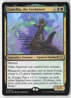 MTG - Camellia, the Seedmiser R Bloomburrow 207 LP-NM - Image 1