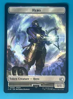 Mtg Hero (0008) Robot Warrior (0012) Double-Sided Token Final Fantasy Regular - Image 1
