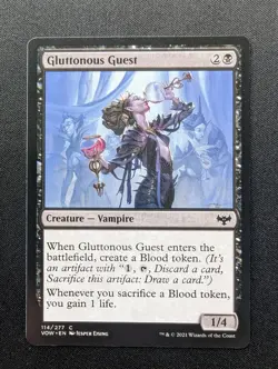 Magic the Gathering GLUTTONOUS GUEST Innistrad: Crimson Vow #114 - Image 1