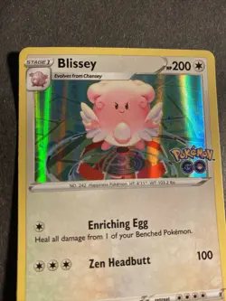 2022 Pokemon Go Set Nintendo Blissey Holo Holographic Card 52 /78 03 - Image 3