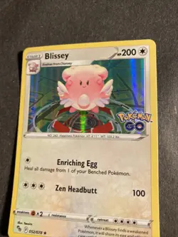 2022 Pokemon Go Set Nintendo Blissey Holo Holographic Card 52 /78 03 - Image 4