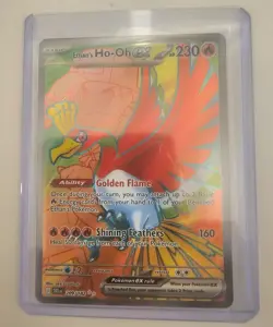 Pokemon TCG Destined Rivals Ethan's Ho-Oh ex 209/182 Ultra Rare - Image 1