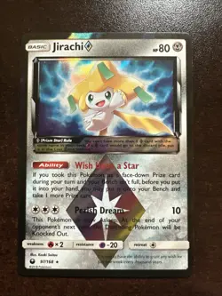 Jirachi 97/168 Rare Holo Prism NM Pokemon TCG Celestial Storm - Image 1