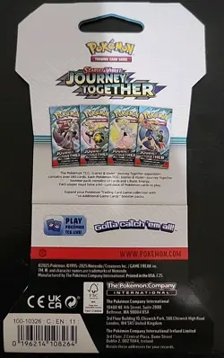Journey Together Sleeved Booster Pack SEALED NEW Pokemon TCG - Image 2