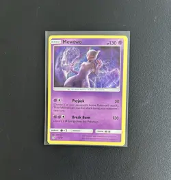Pokemon TCG Mewtwo 12/18 Detective Pikachu Holo Rare NM - Image 2