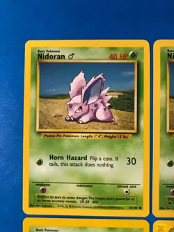 Pokemon Vtg LOT - Nidoran 55/10 - Base Set, 2, Aquapolis 96/147, Gym Challenge - Image 2