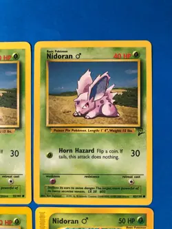 Pokemon Vtg LOT - Nidoran 55/10 - Base Set, 2, Aquapolis 96/147, Gym Challenge - Image 3