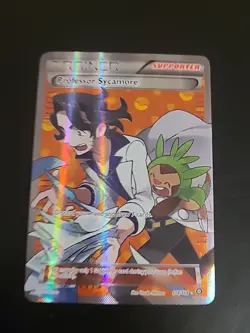 Pokemon Professor Sycamore Steam Siege 114/114 Regular Full Art Ultra Rare LP - Image 1
