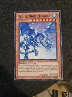 Yugioh - White Night Dragon BP02-EN083 1st Edition Mosaic Rare - Image 1