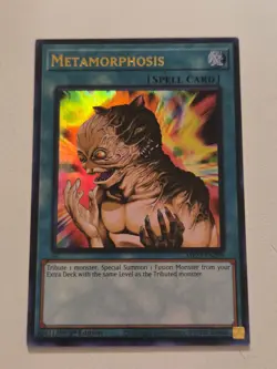 Metamorphosis MP25-EN299 Ultra Rare Yugioh 1st Edition 2025 Mega-Pack Mint - Image 1
