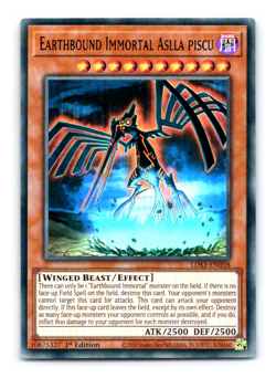 Earthbound Immortal Aslla Piscu (BLUE) LDS3-EN038 Ultra Rare 1st Edition Yugioh - Image 1
