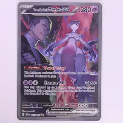 Team Rocket's Mewtwo ex 231/182 SIR Destined Rivals Pokemon Card TCG - Image 1