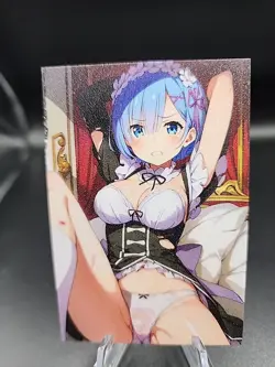Rem Re Zero Anime Waifu Card Doujin ACG Goddess - Image 1