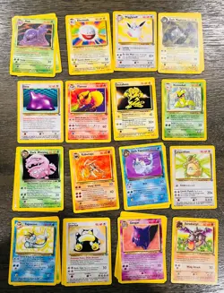 Lot of 28 Wizards 1999 Pokemon Cards Rare Moderately Played - Image 1