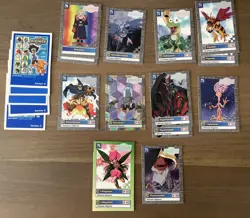 15+ Digimon Series 2 Lot cards 1 HOLO Lillymon Gekomon Flymon Datamon Gennai - Image 1