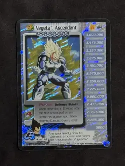 2001 DBZ Cell Saga Vegeta Ascendant Limited Foil Card #154 Dragonball Z Score - Image 1