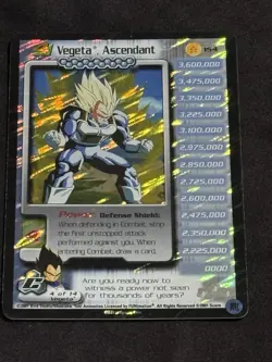2001 DBZ Cell Saga Vegeta Ascendant Limited Foil Card #154 Dragonball Z Score - Image 2