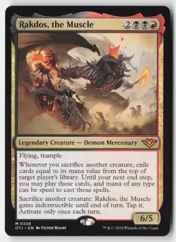MTG - Rakdos, the Muscle M Outlaws of Thunder Junction 226 LP-NM - Image 1