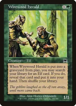 Wirewood Herald *PLAYSET* 4x MtG Onslaught ONS SP/NM - Image 1