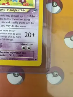 Pokemon Light Slowbro 51/105 WotC Neo Destiny Unlimited Uncommon LP - Image 4