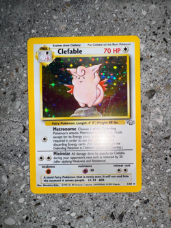 Pokemon TCG Cards Clefable 1/64 Jungle Holo Rare NM - Image 4