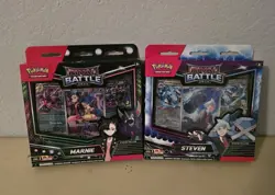 Pokemon Rival Battle Deck Marnie's and Steven Factory Sealed Brand New Lot of 2 - Image 1