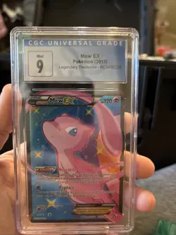 Pokemon Mew EX Legendary Treasures Radiant Coll. Full Art #RC24 CGC 9 Mint - Image 1
