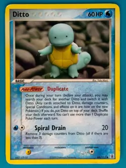 Pokemon - Ditto (Squirtle) 64/113 [Delta Species Set] *Moderately Played - MP* - Image 1