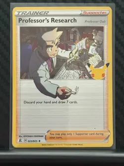 2021 Pokemon Celebrations 25th Trainer Professors Research Professor Oak 23 /25 - Image 1
