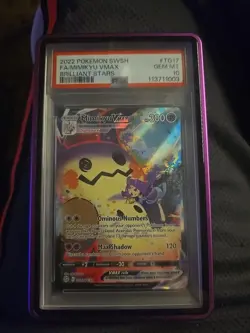 Pokemon TCG Mimikyu VMAX Trainer Gallery TG17/TG30 Brilliant Stars. Psa 10 - Image 1