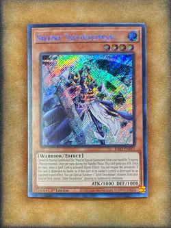 Yugioh Silent Swordsman RA02-EN011 Secret Rare 1st Ed NM - Image 1