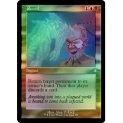 FOIL RECOIL (RETRO FRAME) X4 Dominaria Remastered Magic MTG MINT CARD - Image 1