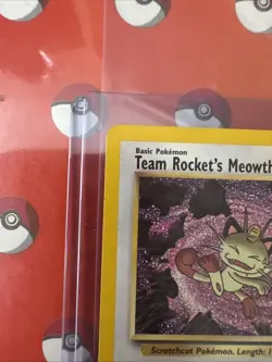 Team Rocket's Meowth #18 NM Black Star Wotc Promo Pokemon Card TCG - Image 5