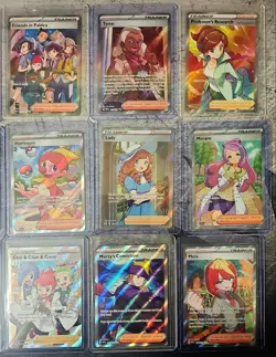 Lot of 18 Pokemon Full Art Trainer Cards - Supporter Gallery Set M/ NM - Image 2
