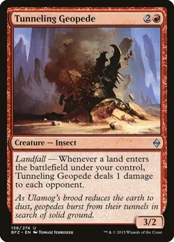 Tunneling Geopede 158 MTG NM Battle for Zendikar - Image 1