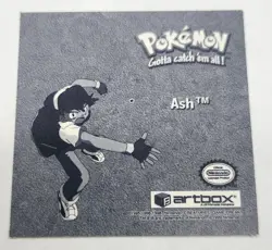 Pokemon Ash 1999 Stickers Series 1 Pr30 Prism Holo Artbox - Image 2