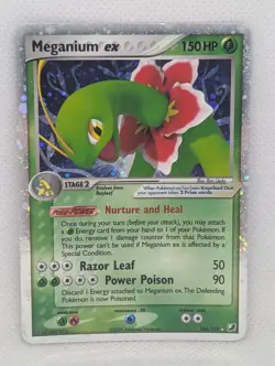 Meganium ex 106/115 Unseen Forces Holo Rare Pokemon TCG Nintendo vintage MP - Image 1