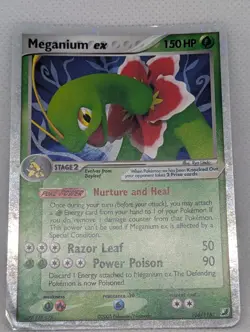Meganium ex 106/115 Unseen Forces Holo Rare Pokemon TCG Nintendo vintage MP - Image 3