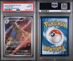 2023 POKEMON PAL EN-PALDEA EVOLVED ILLUSTRATION RARE 222/193 TYRANITAR PSA 8 - Image 3