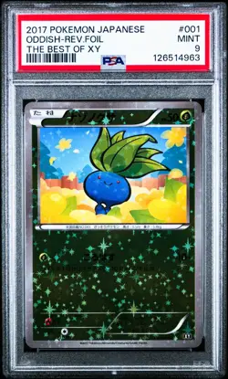 Oddish 001/171 Pokemon The Best of XY Japanese PSA 9 Mint - Image 1