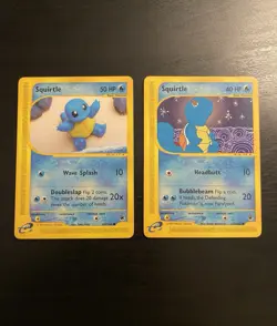 Pokemon TCG Squirtle 131/165 & Squirtle 132/165 Expedition Non-Holo Regular - Image 1