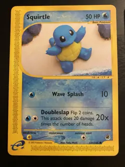 Pokemon TCG Squirtle 131/165 & Squirtle 132/165 Expedition Non-Holo Regular - Image 2